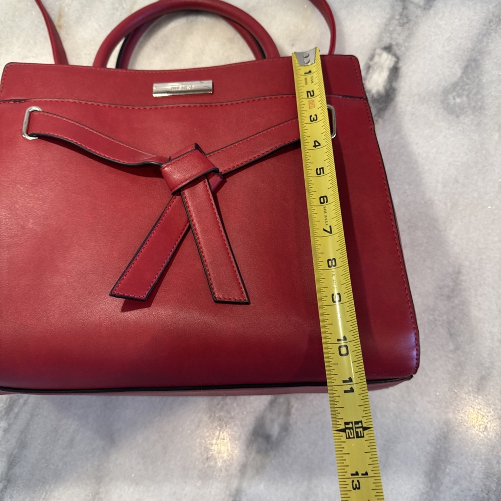 Nine West Red Satchel Purse‎ - Picture 11 of 13